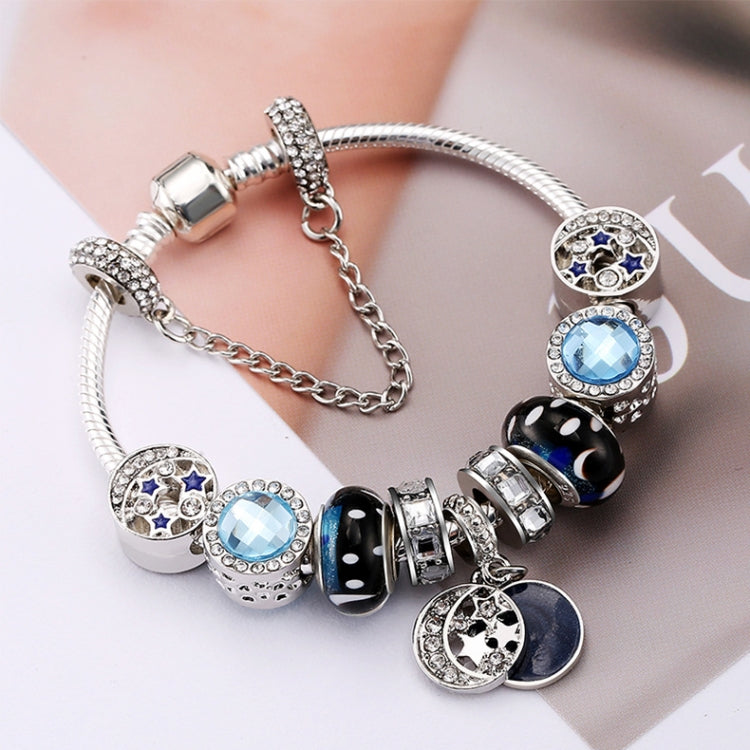 18cm Fashion Ethnic Style Boho Blue Sky Star Moon Bead Bracelets, 18cm