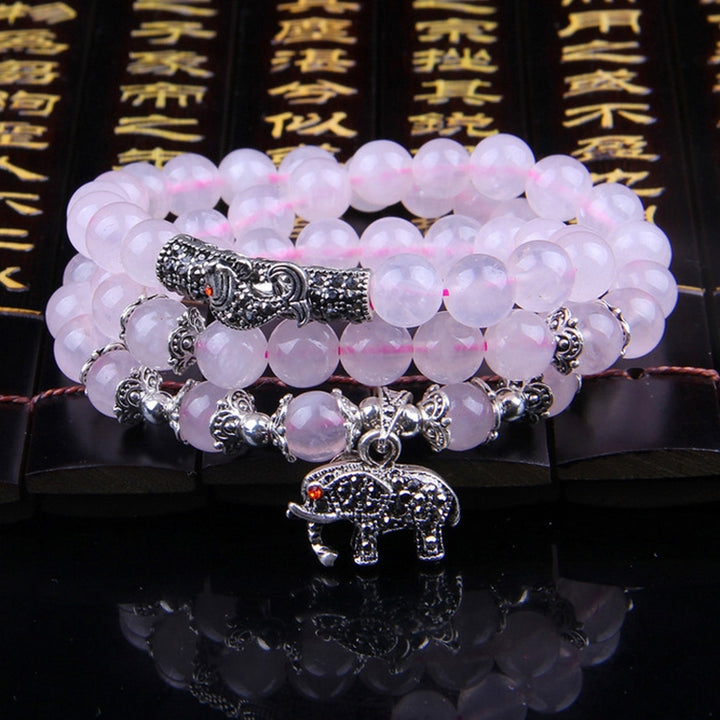 Fashion Jewelry Accessory Garnet Beads Bracelet, Red Agate & Buddha Head, Aquamarine & Longevity Lock, White Jade, Pink Crystal & Cat, Pink Crystal & Elephant & Fish, Red Agate & Elephant, Red Agate & Pi Xiu, Violitde, Garnet, Blue Sandstone & Calabash