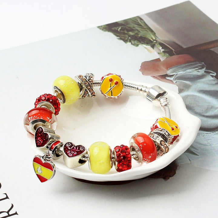 World Cup Souvenir Bracelets European and American Fashion Alloy Bracelet, Size: 20cm, Size: 20cm