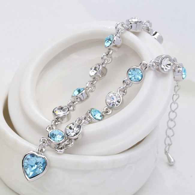 Fashion 12 Constellation Crystal Bracelets Gold-plated Anti-allergy Bracelet Jewelry