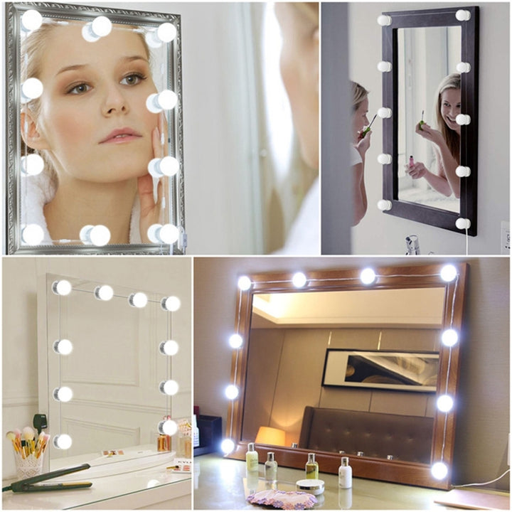 120LM 7000K USB Charging Hollywood Style Cosmetic Lighted Bulb Dresser Lamp, Cable Length: 4.6m, DC 5V