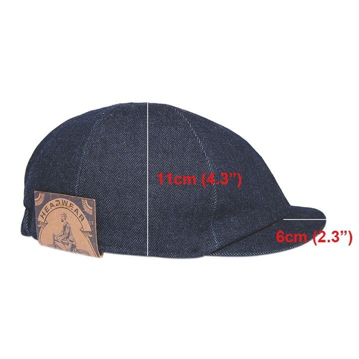 Retro Classic Cowboy Newsboy Hat Hexagonal Tooling Cap