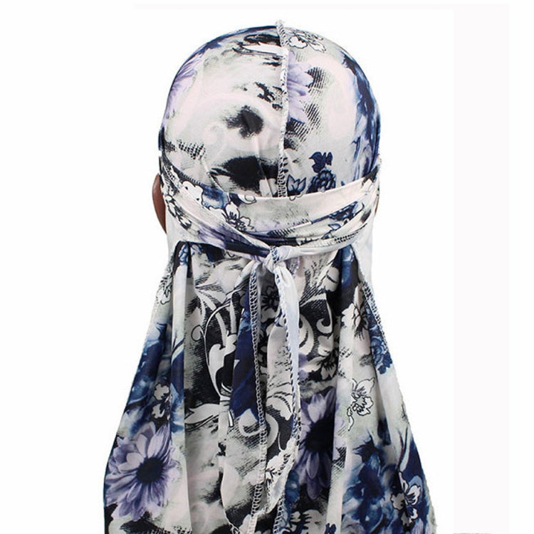 b-4 High Elastic Printing Long-tailed Pirate Hat Headkerchief Chemotherapy Cap