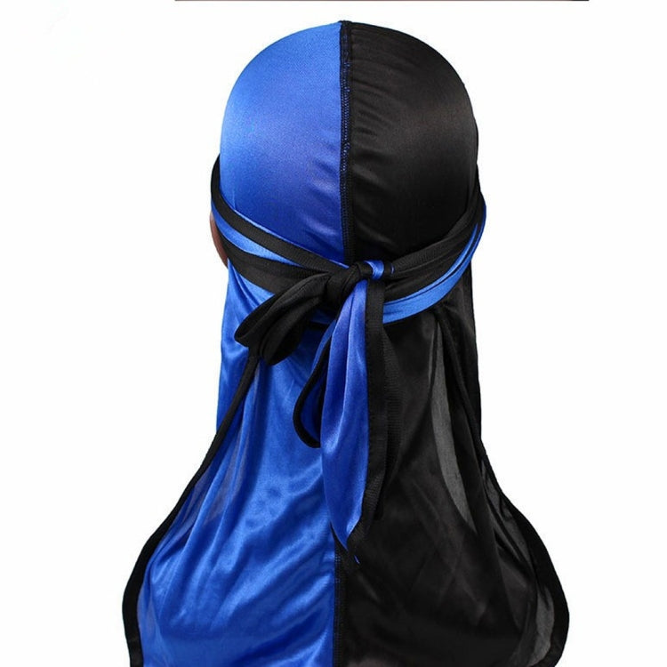 Double-coloured Silk Satin Long-tailed Pirate Hat Turban Cap Chemotherapy Cap