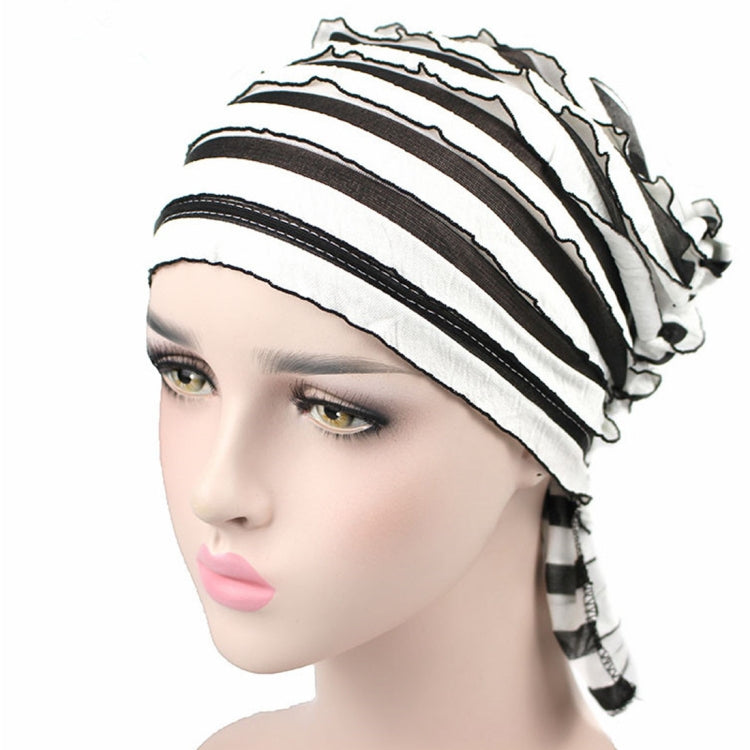 Muslim Stacking Cap Chiffon Fold Turban Cap Chemotherapy Cap