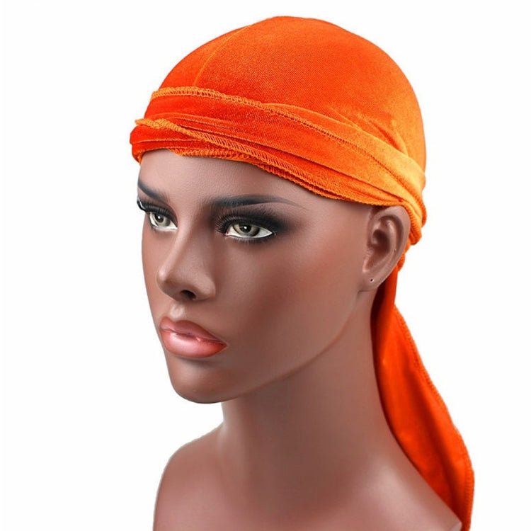 Velvet Turban Cap Long-tailed Pirate Hat Chemotherapy Cap