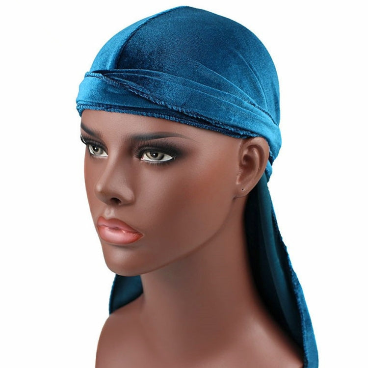 Velvet Turban Cap Long-tailed Pirate Hat Chemotherapy Cap