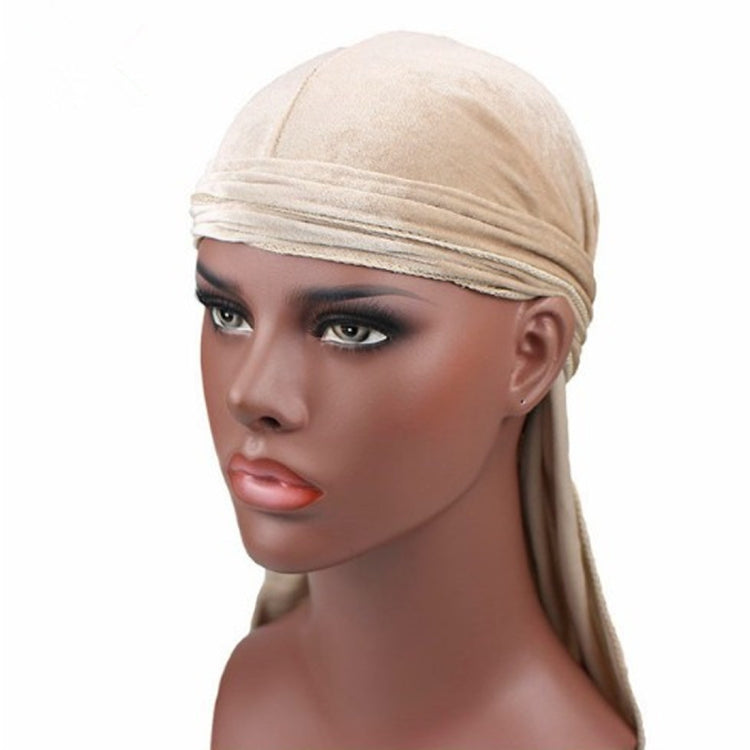 Velvet Turban Cap Long-tailed Pirate Hat Chemotherapy Cap