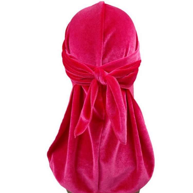 Velvet Turban Cap Long-tailed Pirate Hat Chemotherapy Cap