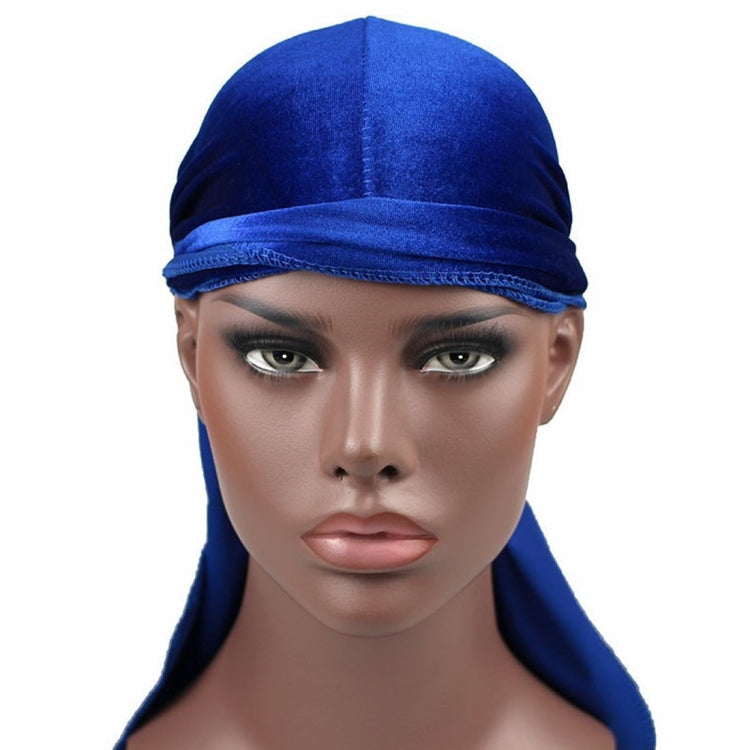 Velvet Turban Cap Long-tailed Pirate Hat Chemotherapy Cap