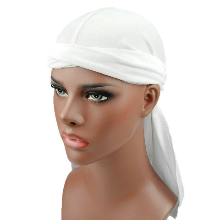 Velvet Turban Cap Long-tailed Pirate Hat Chemotherapy Cap