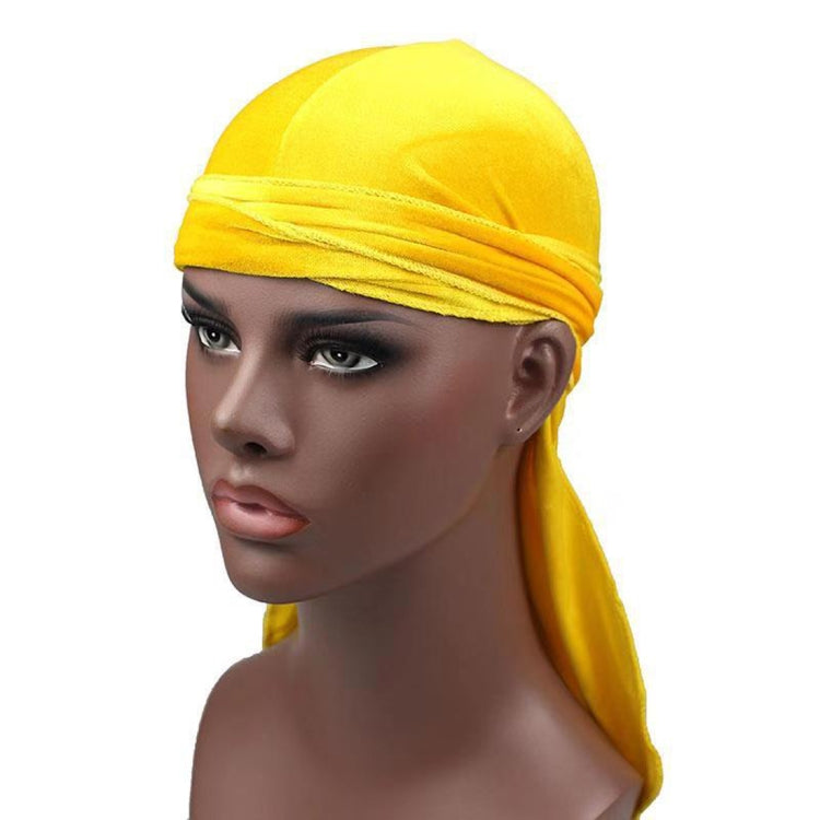 Velvet Turban Cap Long-tailed Pirate Hat Chemotherapy Cap