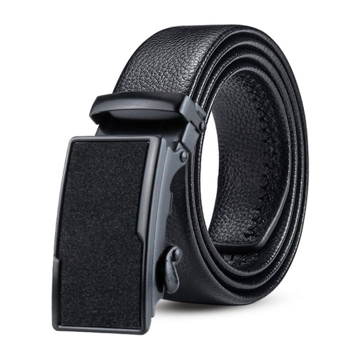 Dandali GD821 Men Business Automatic Buckle Double Edge Wrapping Leather Belt Waistband, Size: 120cm