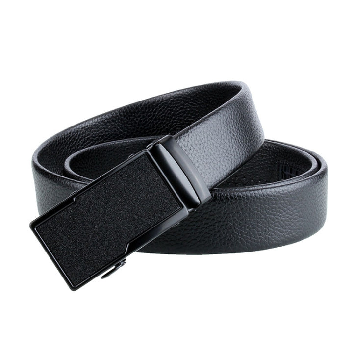 Dandali GD821 Men Business Automatic Buckle Double Edge Wrapping Leather Belt Waistband, Size: 120cm