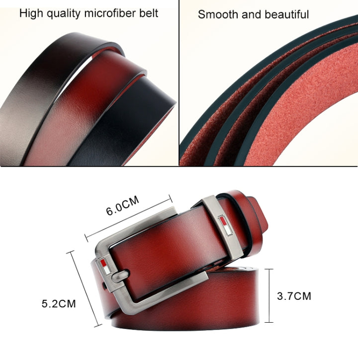 Dandali L8036 Men Casual Antique Pin Buckle Leather Belt Waistband, Length: 115cm, L8036