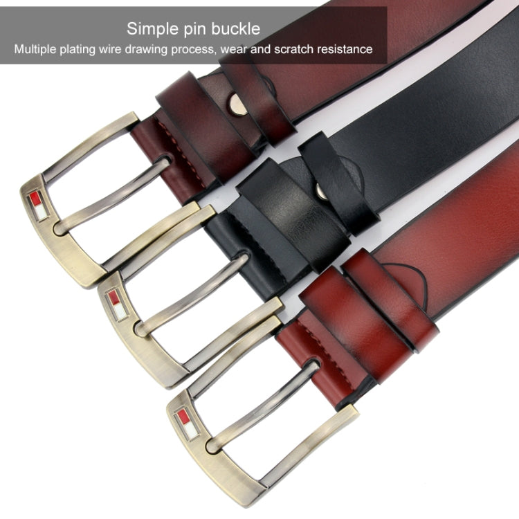 Dandali L8038 Men Casual Retro Pin Buckle Leather Belt Waistband, Length: 115cm, L8038