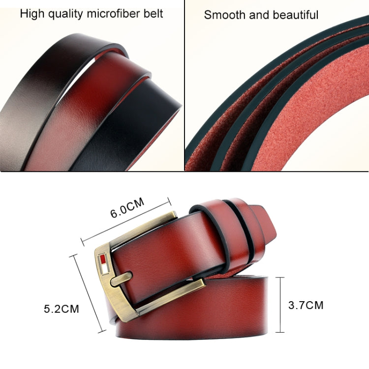 Dandali L8038 Men Casual Retro Pin Buckle Leather Belt Waistband, Length: 115cm, L8038