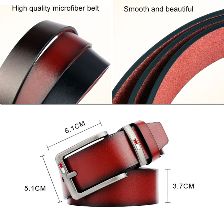 Dandali L8039 Men Casual Antique Pin Buckle Leather Belt Waistband, Length: 110-125cm, L8039