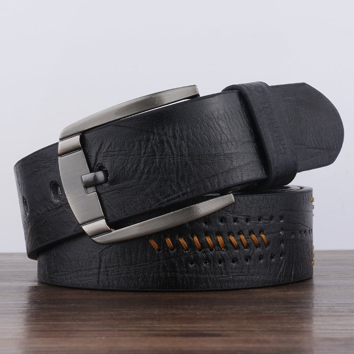 Dandali XX818 Men Fashion Retro Leather Belt Waistband, Length: 110cm, XX818