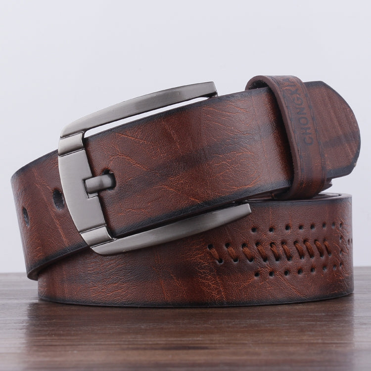 Dandali XX818 Men Fashion Retro Leather Belt Waistband, Length: 110cm, XX818