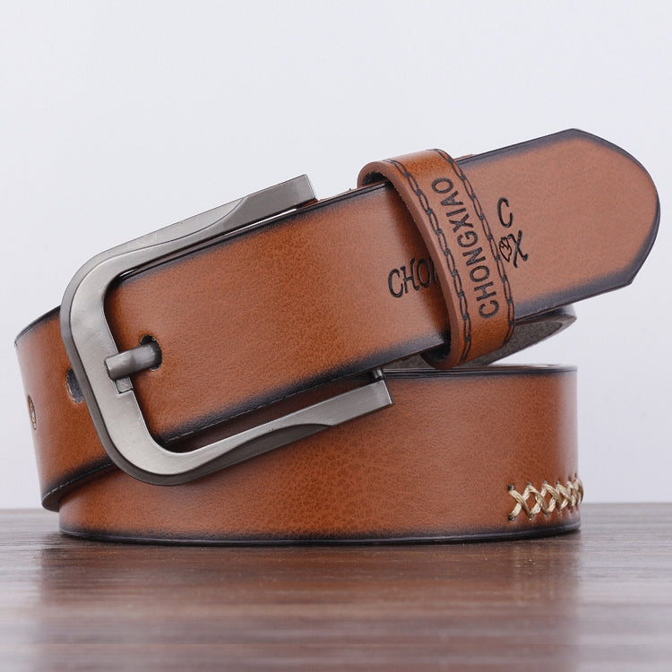 Dandali XX823 Men Retro Pin Buckle Leather Belt Waistband, Length: 110cm, XX823