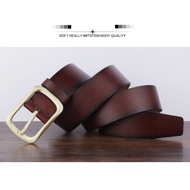 Dandali YY23 Men Retro Antique Pin Buckle Leather Belt Waistband, Length: 95-115cm, YY23