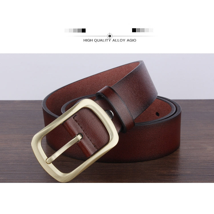 Dandali YY23 Men Retro Antique Pin Buckle Leather Belt Waistband, Length: 95-115cm, YY23