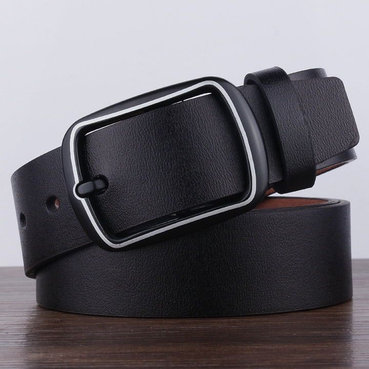 Dandali YY25 Men Fashion Retro Buckle Leather Belt Waistband, Length: 110cm, YY25