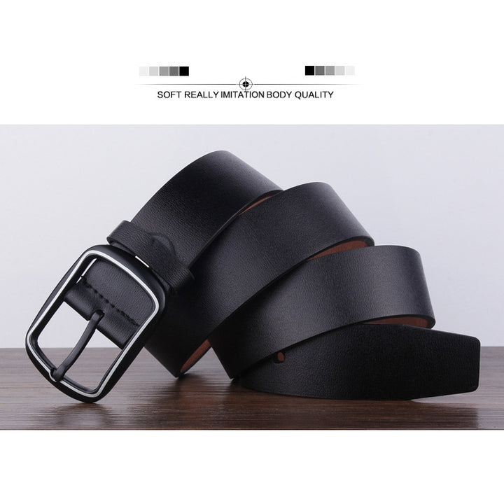 Dandali YY25 Men Fashion Retro Buckle Leather Belt Waistband, Length: 110cm, YY25