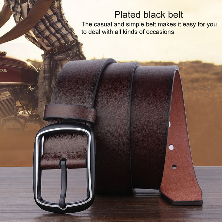 Dandali YY25 Men Fashion Retro Buckle Leather Belt Waistband, Length: 110cm, YY25