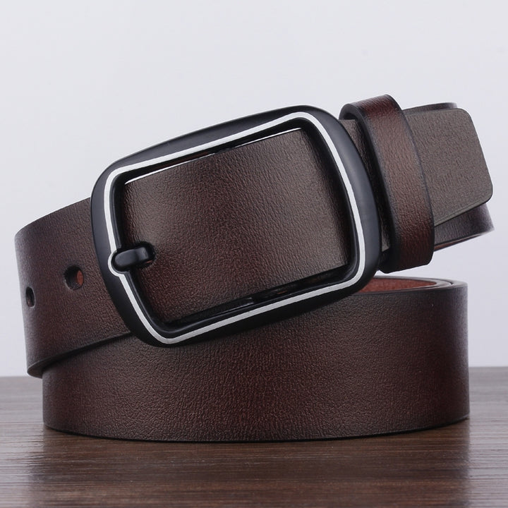 Dandali YY25 Men Fashion Retro Buckle Leather Belt Waistband, Length: 110cm, YY25