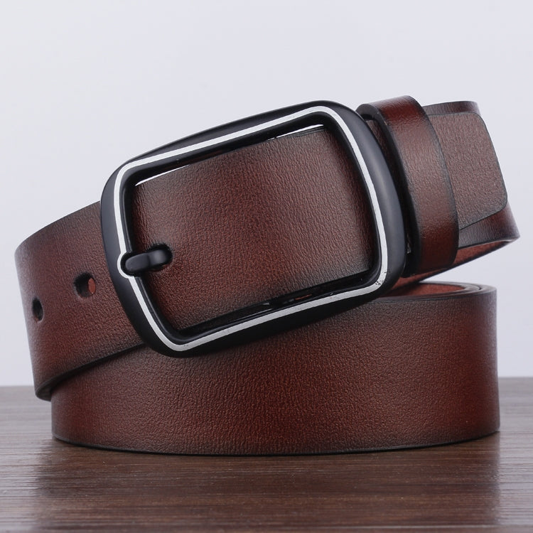 Dandali YY25 Men Fashion Retro Buckle Leather Belt Waistband, Length: 110cm, YY25