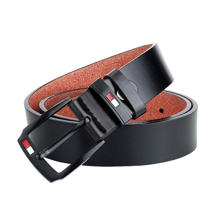 Dandali L8032 Men Retro Casual Antique Buckle Leather Belt Waistband, Size: 110-125cm, L8032