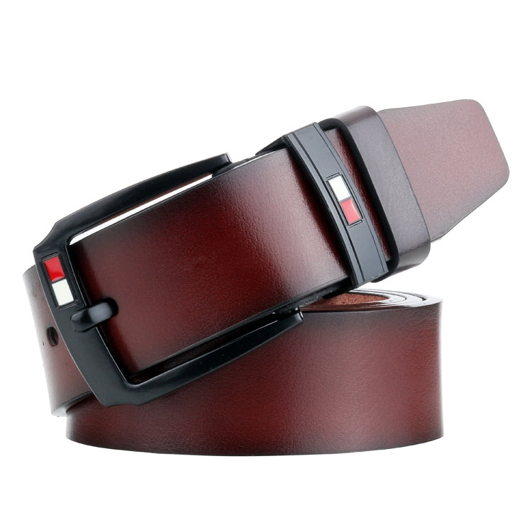 Dandali L8032 Men Retro Casual Antique Buckle Leather Belt Waistband, Size: 110-125cm, L8032