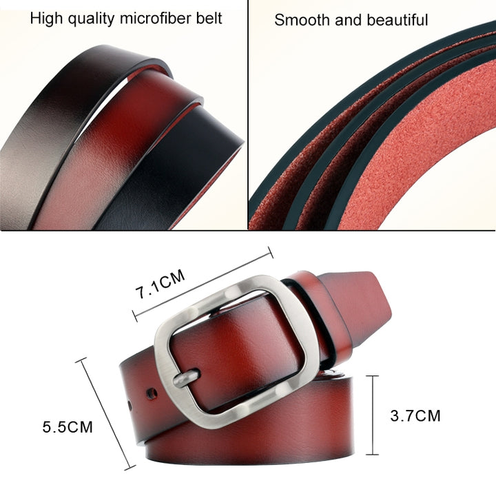 Dandali L8034 Men Casual Antique Pin Buckle Leather Belt Waistband, Size: 110-125cm, L8034