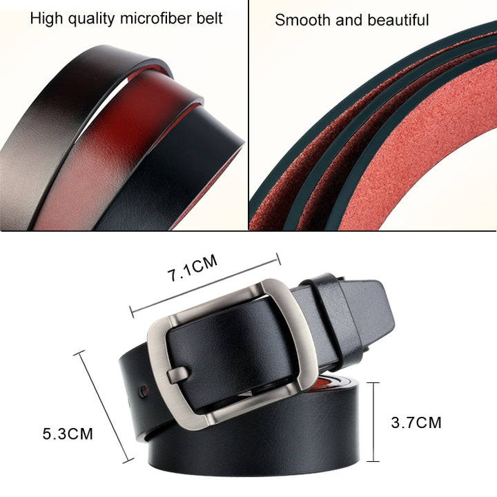 Dandali L8035 Men Casual Antique Pin Buckle Leather Belt Waistband, Size: 110-125cm, L8035