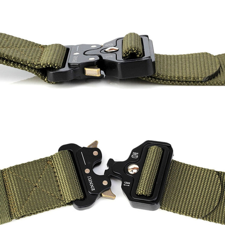 ENNIU 3.8cm Wide Snake Buckle Outdoor Casual Nylon Belt Adjustable Multifunction Training Belts