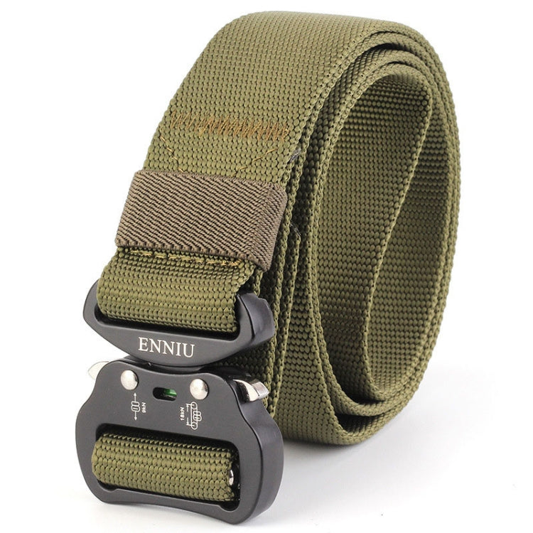 ENNIU 3.8cm Wide Aviation Aluminum Buckle Nylon Belt Adjustable Multifunction Training Belts