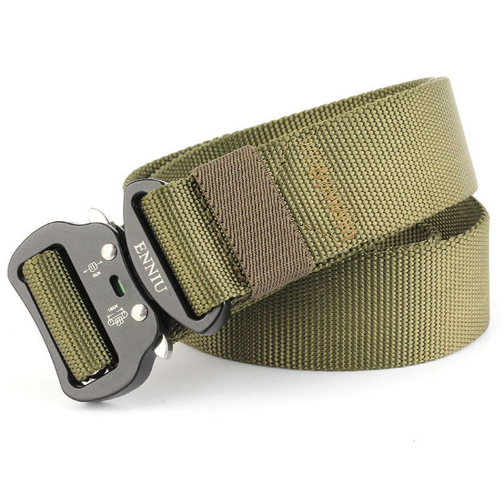 ENNIU 3.8cm Wide Aviation Aluminum Buckle Nylon Belt Adjustable Multifunction Training Belts