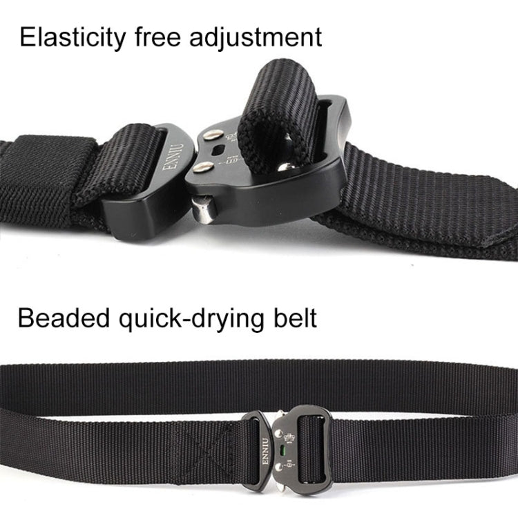 ENNIU 3.8cm Wide Aviation Aluminum Buckle Nylon Belt Adjustable Multifunction Training Belts