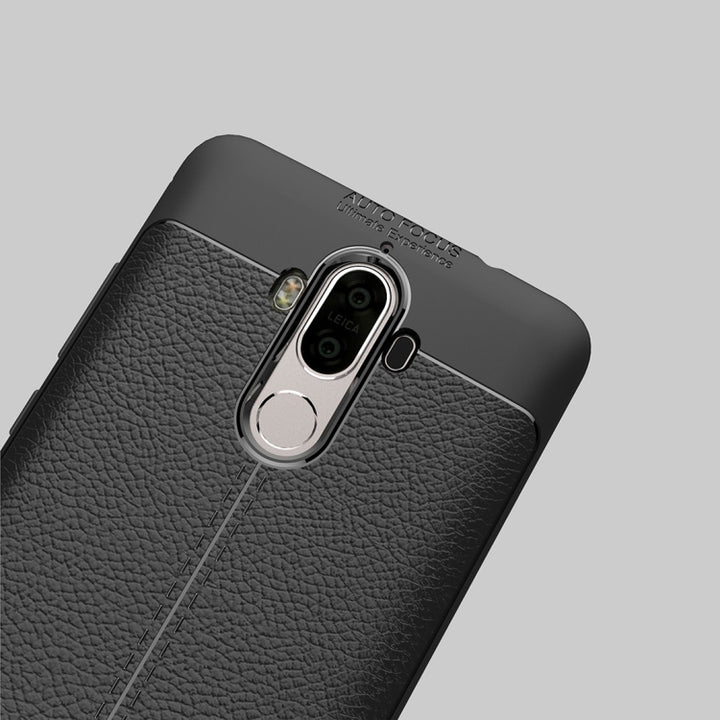 For Huawei  Mate 9 Litchi Texture Full Coverage TPU Protective Back Cover Case , For Mate 9