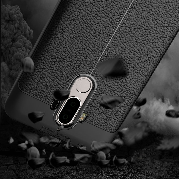 For Huawei  Mate 9 Litchi Texture Full Coverage TPU Protective Back Cover Case , For Mate 9