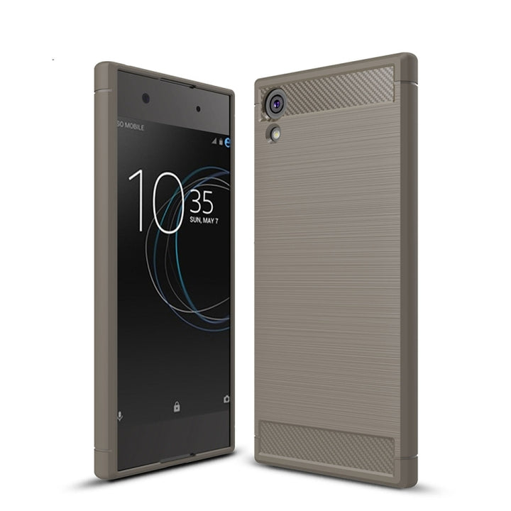 For Sony Xperia XA1 Ultra Brushed Texture Carbon Fiber Shockproof TPU Rugged Armor Protective Case, For Sony Xperia XA1 Ultra, Sony Xperia XA1 Ultra