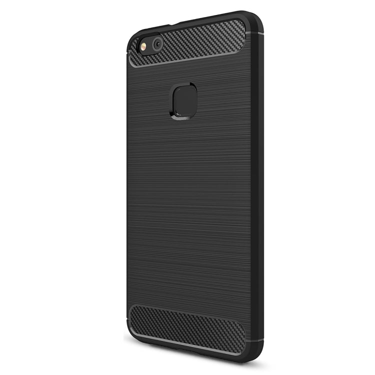 For Huawei P10 Lite Brushed Carbon Fiber Texture Shockproof TPU Protective Cover Case , Huawei P10 Lite