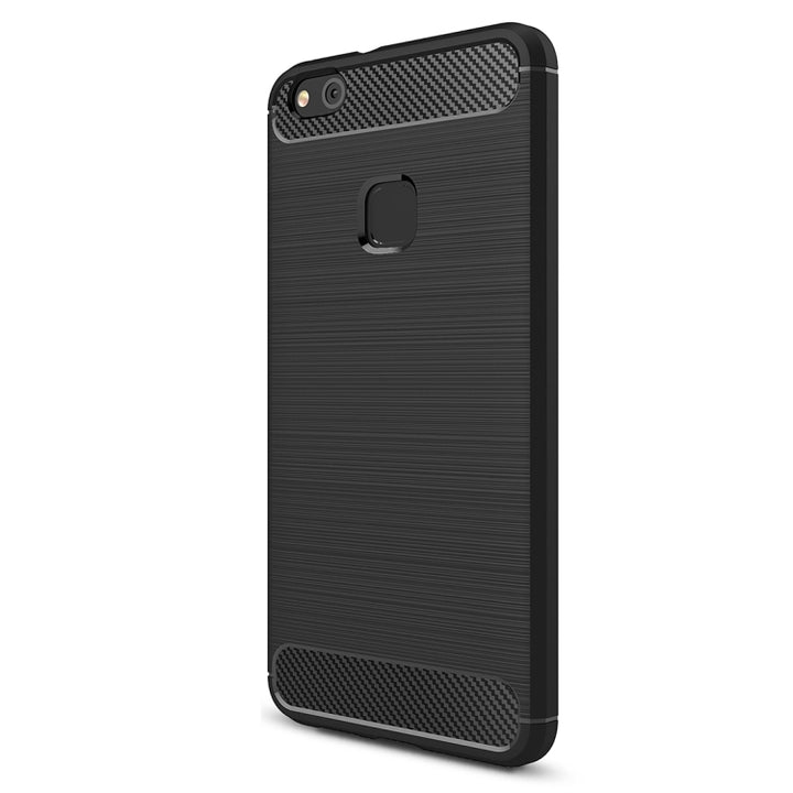 For Huawei P10 Lite Brushed Carbon Fiber Texture Shockproof TPU Protective Cover Case , Huawei P10 Lite