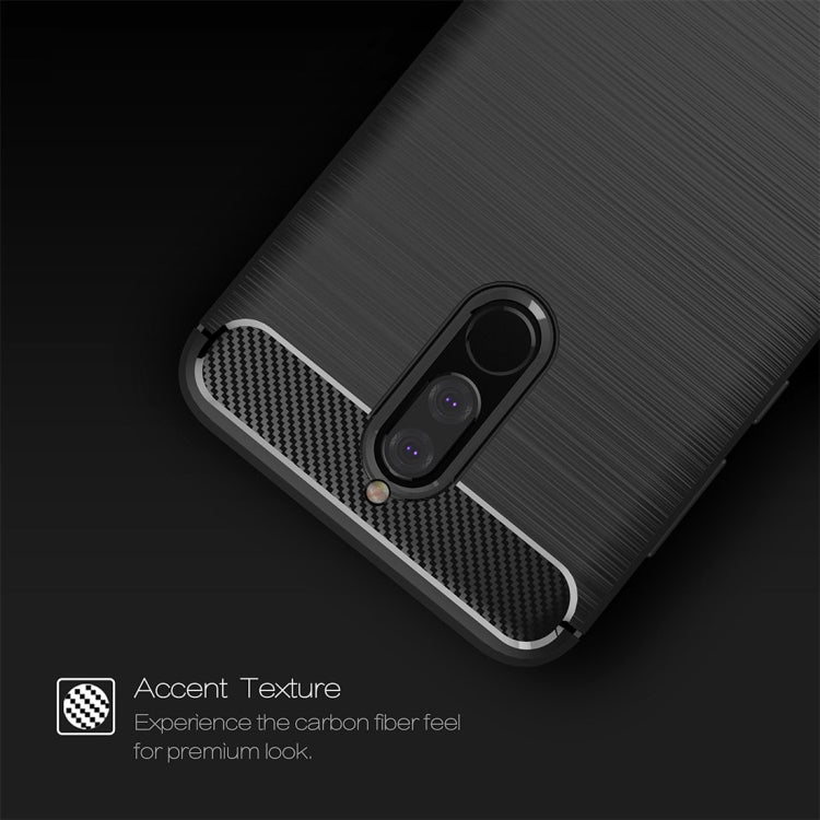 For Huawei  Mate 10 Lite Brushed Carbon Fiber Texture TPU Shockproof Anti-slip Soft Protective Back Cover Case, For Mate 10 Lite, For Huawei Mate 10 Lite