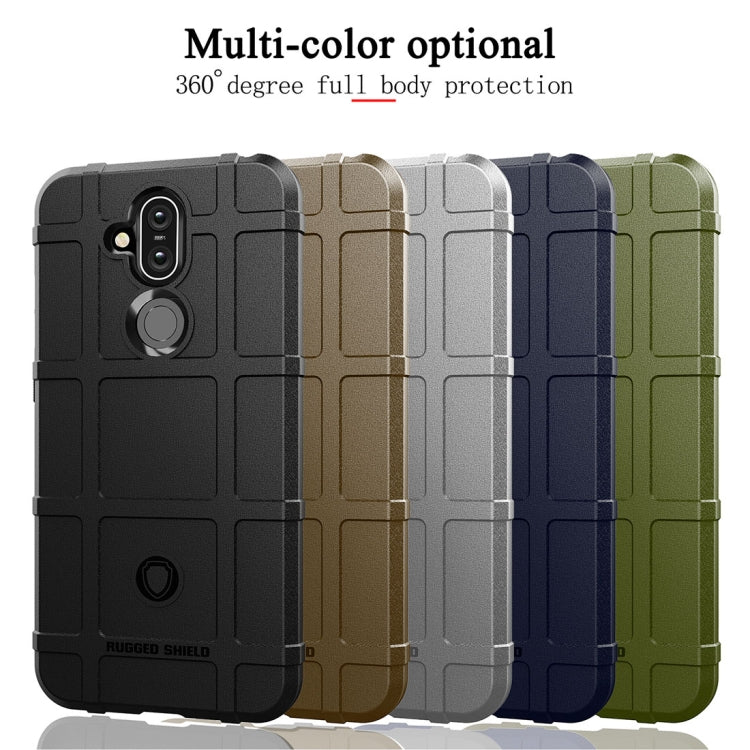 Shockproof Protector Cover Full Coverage Silicone Case for Nokia 8.1 / X7, For Nokia 8.1 / X7