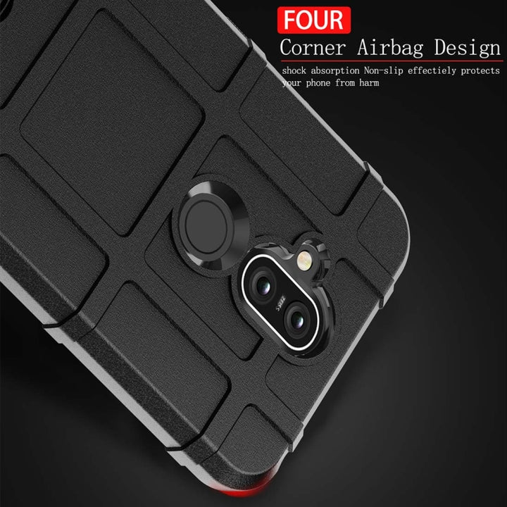 Shockproof Protector Cover Full Coverage Silicone Case for Nokia 8.1 / X7, For Nokia 8.1 / X7