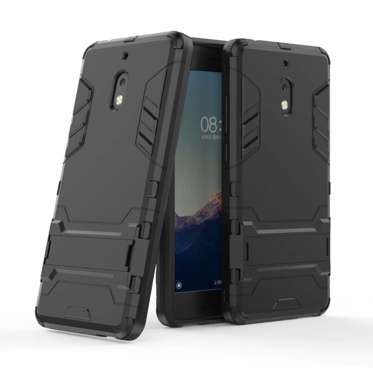 Shockproof PC + TPU Case for Nokia 2.1, with Holder, For Nokia 2.1