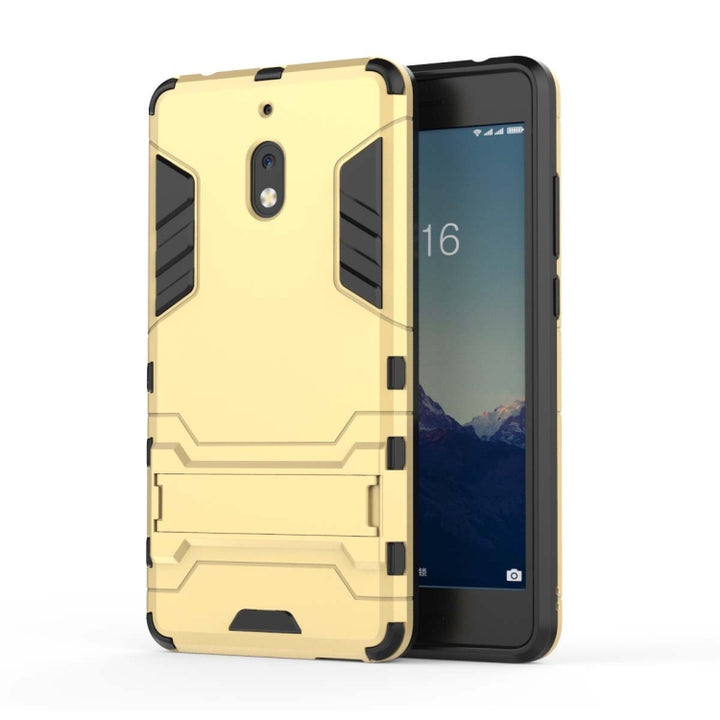 Shockproof PC + TPU Case for Nokia 2.1, with Holder, For Nokia 2.1